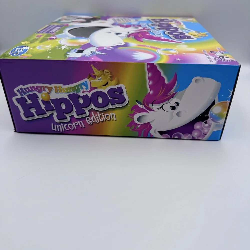Hasbro Gaming Hungry Hungry Hippos Unicorn Edition Unicorns Ages 4+ New In Box